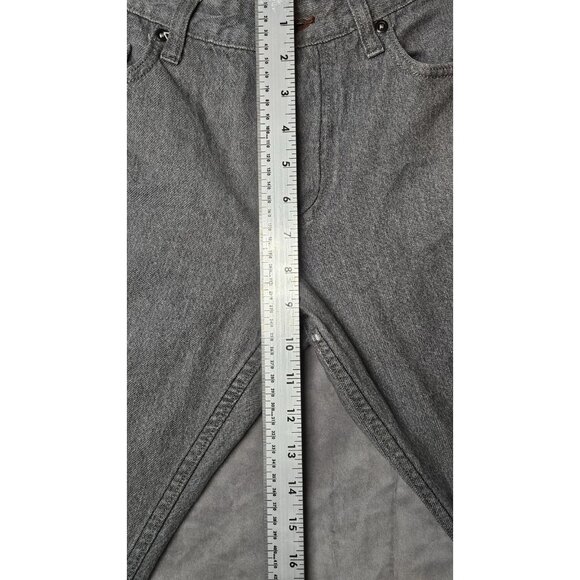 Banana Republic Jeans Mens 31x32 Gray Traveler Slim Fit 5 Pocket Zip Fly (HL9) - Picture 3 of 10